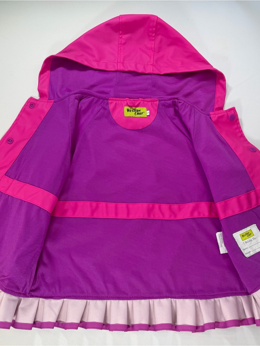 Western Chief Flower Cutie Rain Coat Size 4T Girls' - Picture 9 of 14